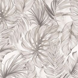 Boho Sand Monstera Leaf Abstract Plants Modern Peel and Stick Wallpaper Wall Decor Self Adhesive Wall Paper Stick on Easy Peel Off Contact for Re