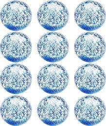 12 Pack Inflatable Beach Balls Bulk 16" Glitters Pool Toys Balls for Pool, Beach, Summer Pool Party - Swimming Pool Game Water Beach Toys
