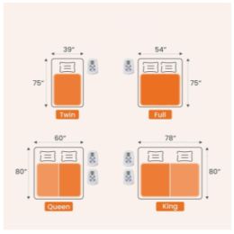 Heating Mattress King Size 80 X 78 Inches   Ultra Wide Dual Controller Electric Heater, 12 Heating Settings, Automatic Shutdown Within 12 Hours (Option: King)