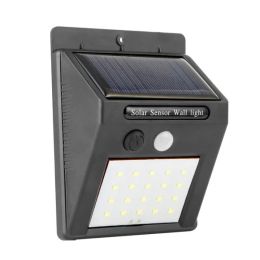 Solar Light 20 LEDs Outdoor PIR Motion Sensor Lights (Option: Black)