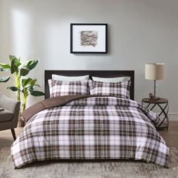 Scotchgard Down  All Season Comforter Set (Option: Brown-King)