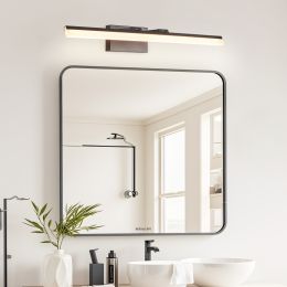 32 Inch Modern LED Bathroom Vanity Light - Sleek Black Metal Wall Light For Mirror, Dressing Room Or Sink Area (Option: Black)