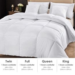 Polyester Brushed Single Quilt With Microfiber Filling, Down Alternative, OKO-100 Certified, CPC Children's Certified, Shipped Via Amazon Logisti (Option: white)