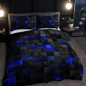 Abstract Grid Series Quilt Cover Digital Printing Bedding (Option: 6 Style-260X230CM Threepiece set)